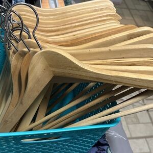 20 Natural Wood Hangers